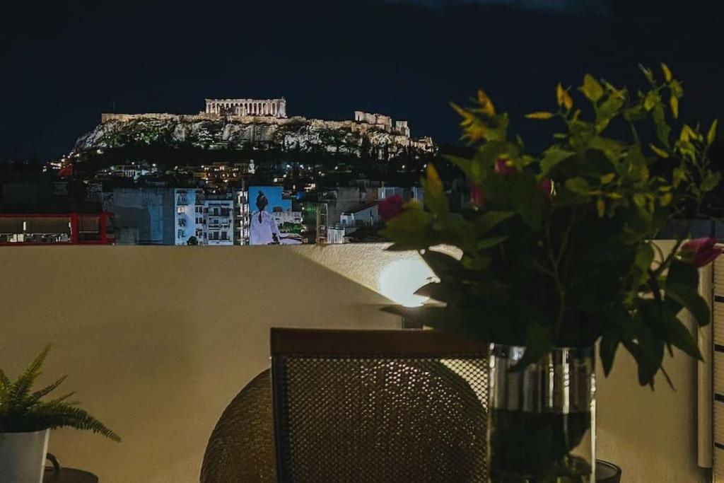 Apartamento Exquisite Penthouse With Breathtaking Acropolis Panorama View Atenas Exterior foto